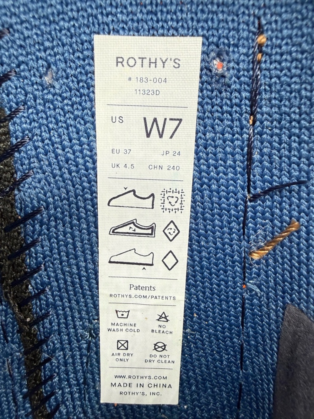 Rothy’s The Braid Driver Women’s Blue Knot Detail Loafers Sustainable Knit Flats - Picture 5 of 16